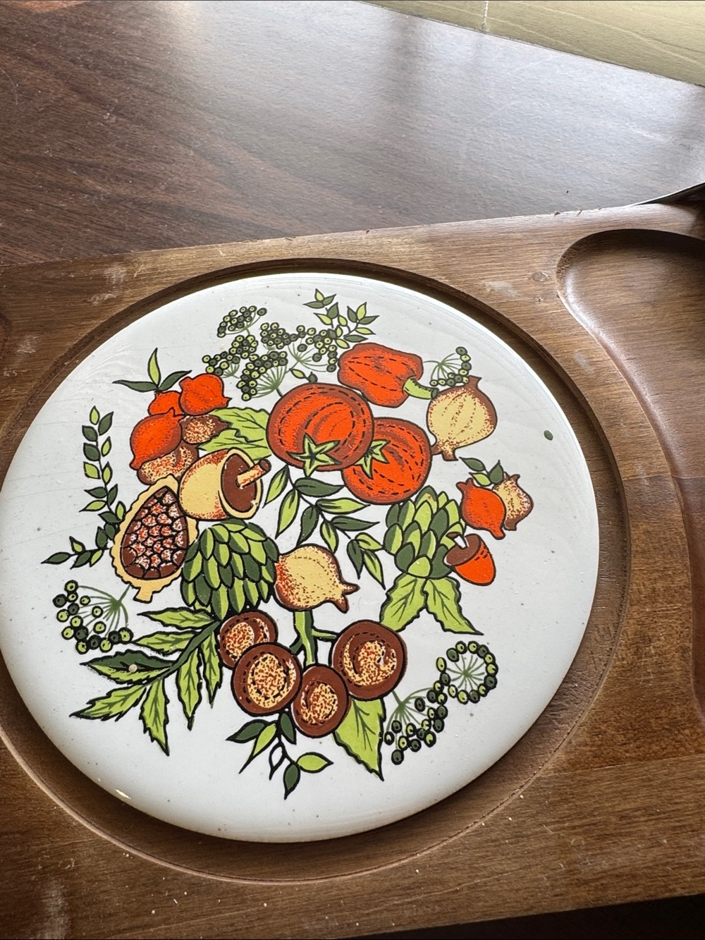 Enesco Vintage Sectional Wooden Tray - Picture 4 of 6